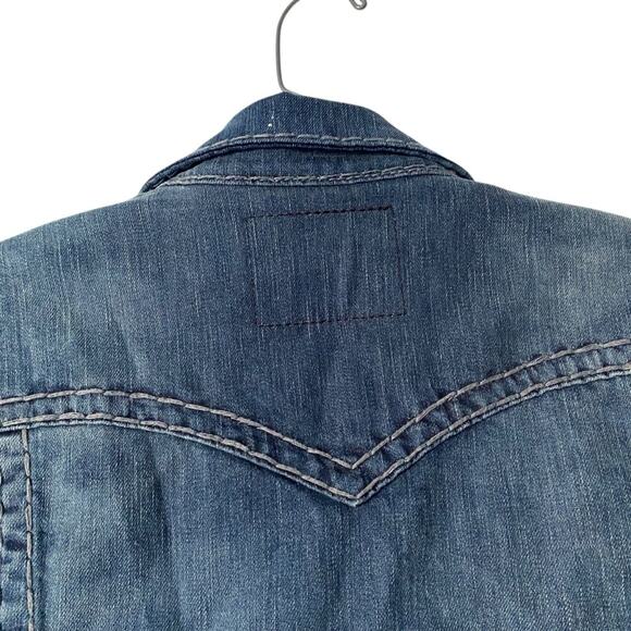 True Religion Men’s Jimmy Super T Blue Denim Jean Jacket size XL - Picture 7 of 11